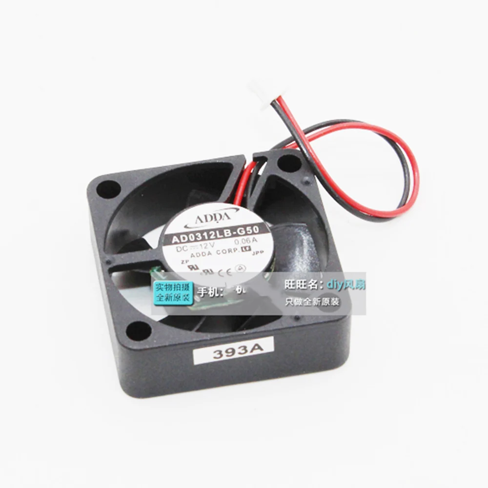 Бесшумный бесшумный вентилятор для ADDA AD0312LB-G50 3010 30x30x10 мм с двумя шариковыми вентиляторами 3 см DC 12 В 0,06a