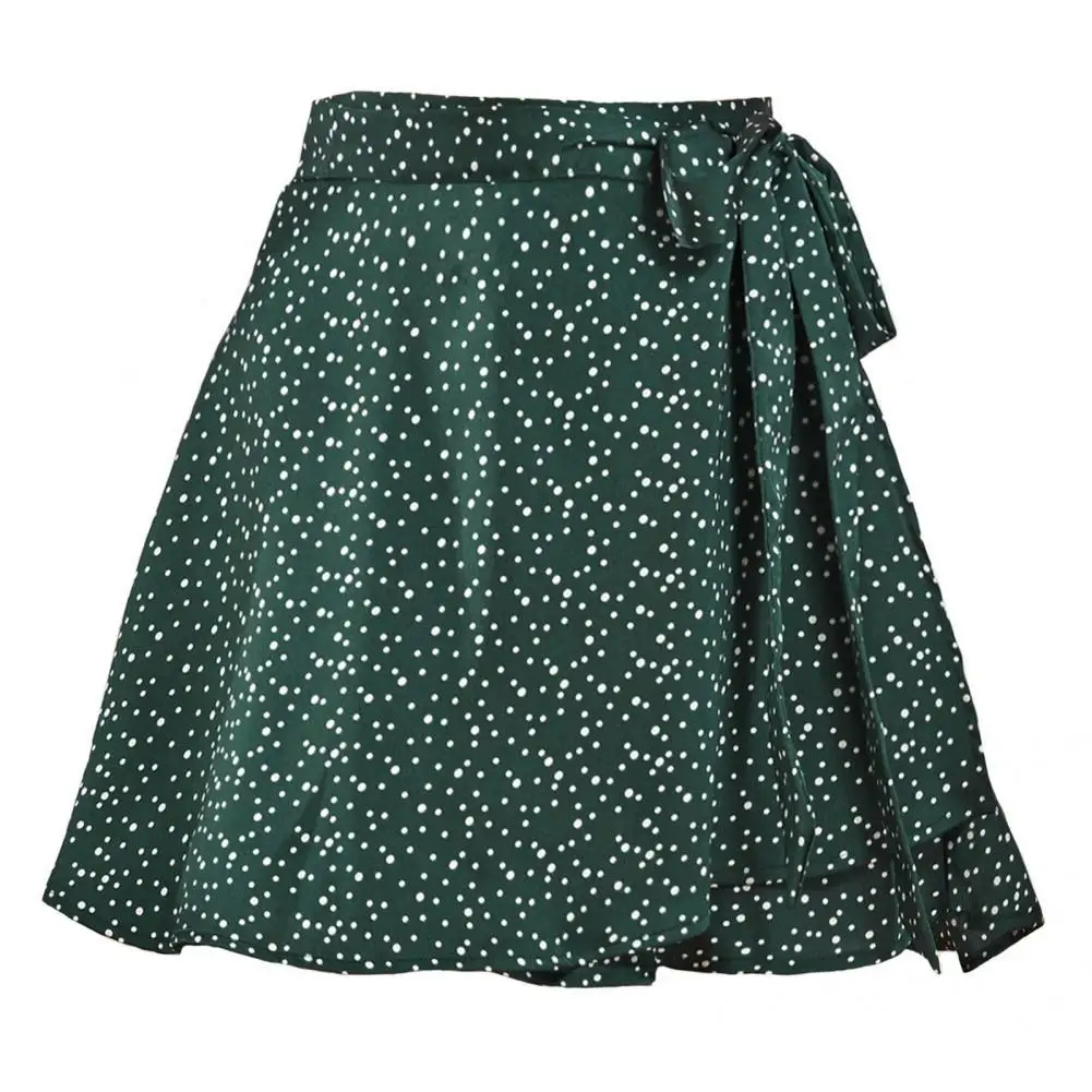

Simple Wrap Skirt Lace Up 10 Colors Short Skirt Fashion Printing Summer Skirt