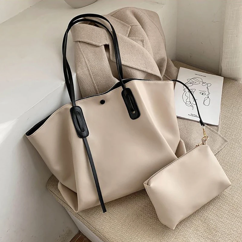 

Кожаные однотонные сумки через плечо для женщин, модная сумка в корейском и японском стиле, модная сумка через плечо, 2021