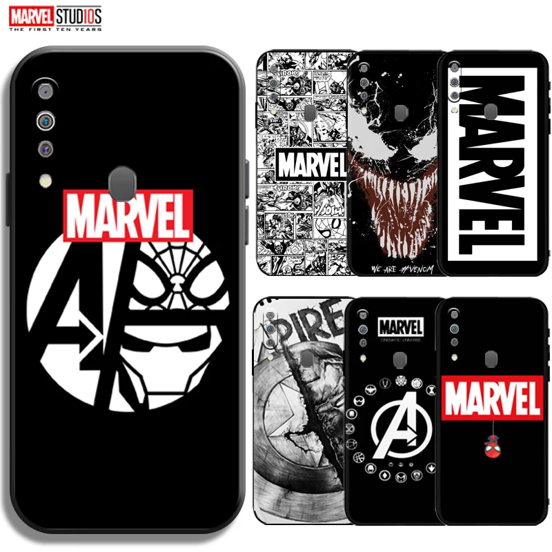 

New Marvel Avengers Logo Phone Case For Samsung Galaxy M30 M30s Soft TPU Carcasa Ultra-Thin Silicone Cover Coque Black