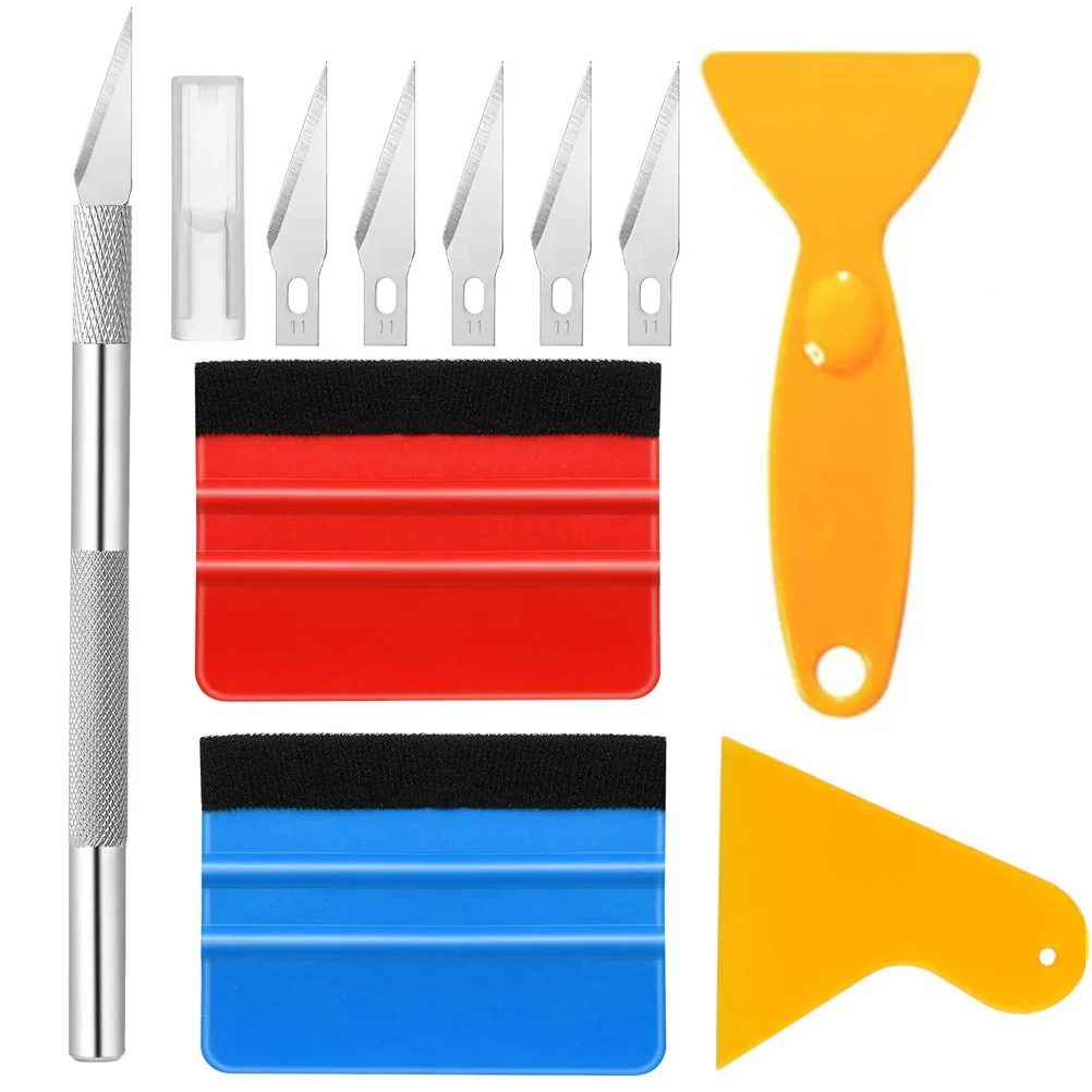 

Tool Tint Car Window Film Supplies Installation Squeegee Kit Scraper Trimmer Installing Set Wrap Vinyl Application