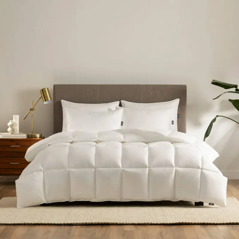 

Down Illusion Alternative All Season Comforter, Full/Queen, White For Adults