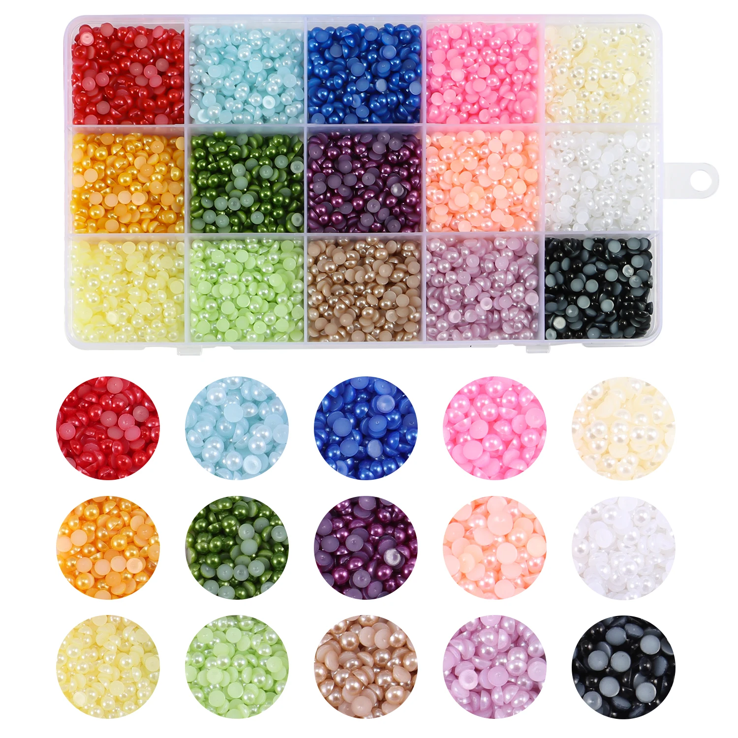 

Набор искусственных жемчужин из АБС-пластика, 3-6 мм