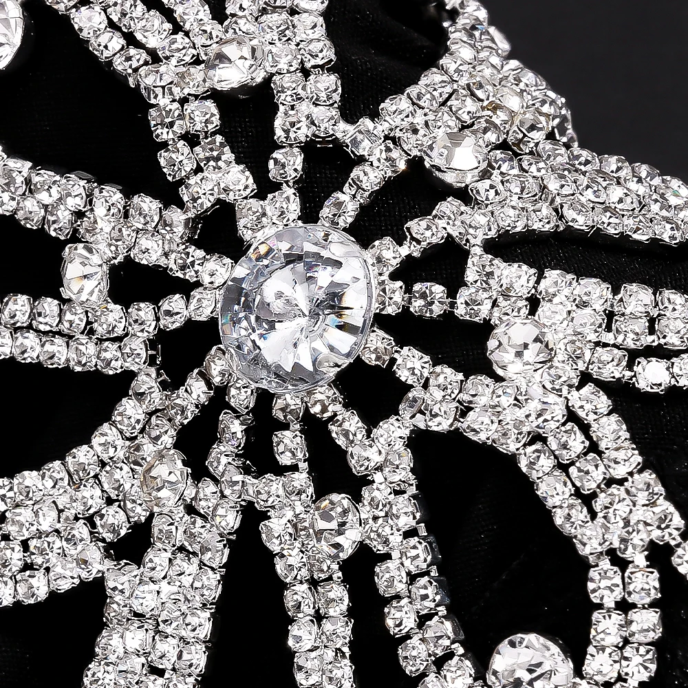 Сексуальные трусики-стринги с кристаллами и цветами бикини ювелирные изделия