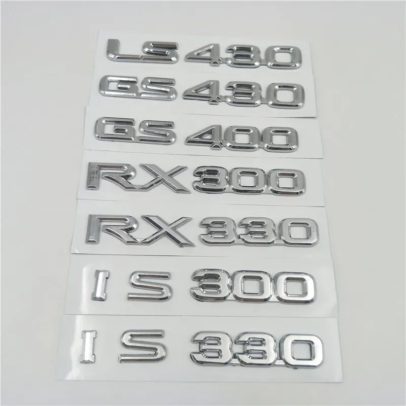 

Для LS430 GS430 GS400 RX400 RX300 RX330 IS300 IS330 LX570 GX470 эмблема задней двери, наклейки с логотипом