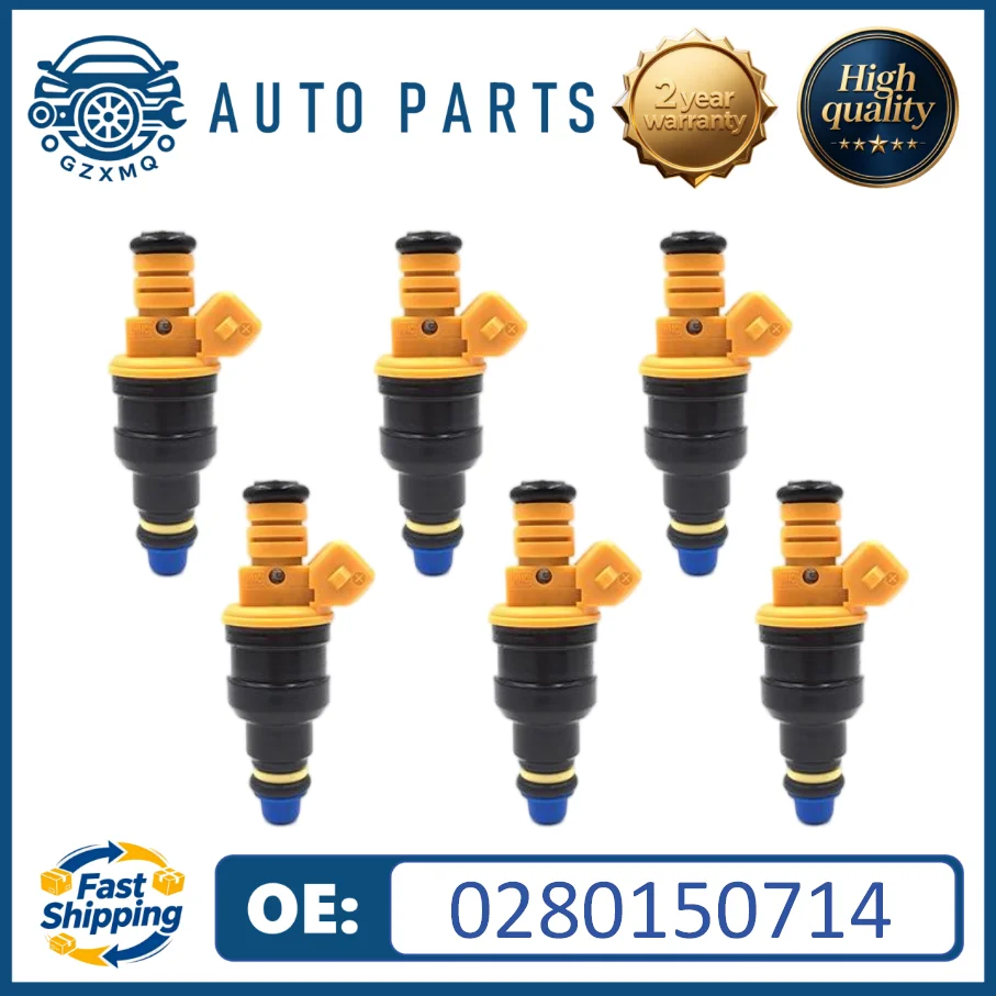 Фото 6 шт. топливных форсунок 0280150714 для BMW 1986-1993 535i, 1986-1993 735i, 735iL, 635C, 635i 3.5L L6 №1
