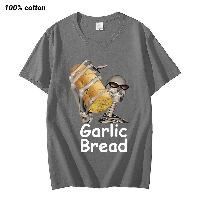 

Garlic Bread Men T Shirt Graphic Vintage 100% Cotton When Ur Mom Com HOM N Maek Hte Men Women Cozy Loose Tshirts Streetwear