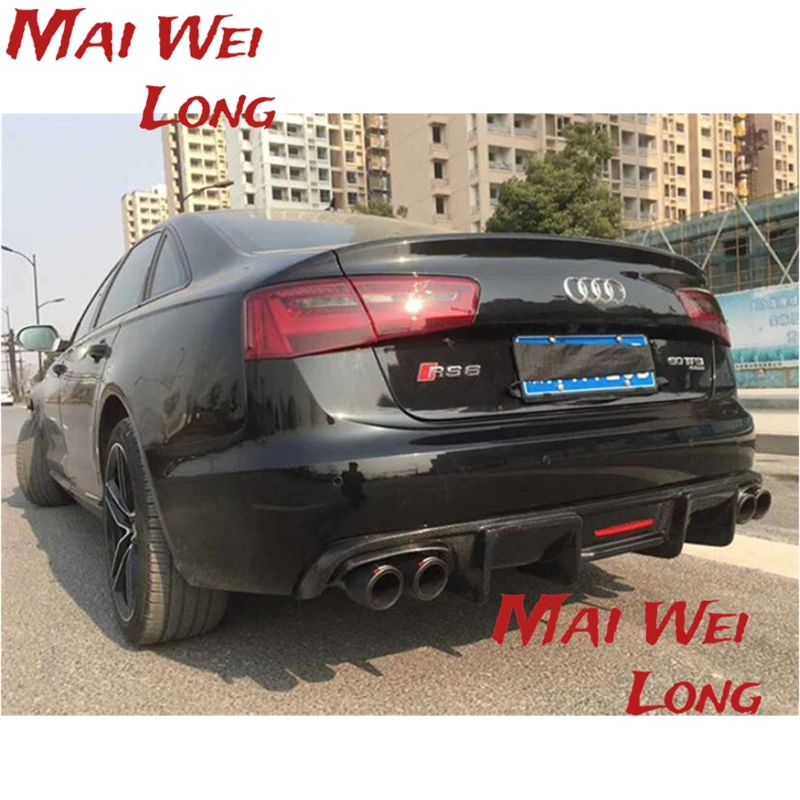 Задний спойлер из углеродного волокна для Audi A6 S6 C7 2012-2015 высококачественный