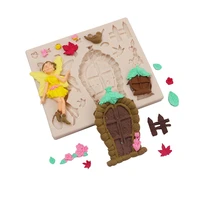 butterfly fairy flowers bird silicone mold for epoxy resin ornament chocolate cake decoration homemade crafts kitchen tool