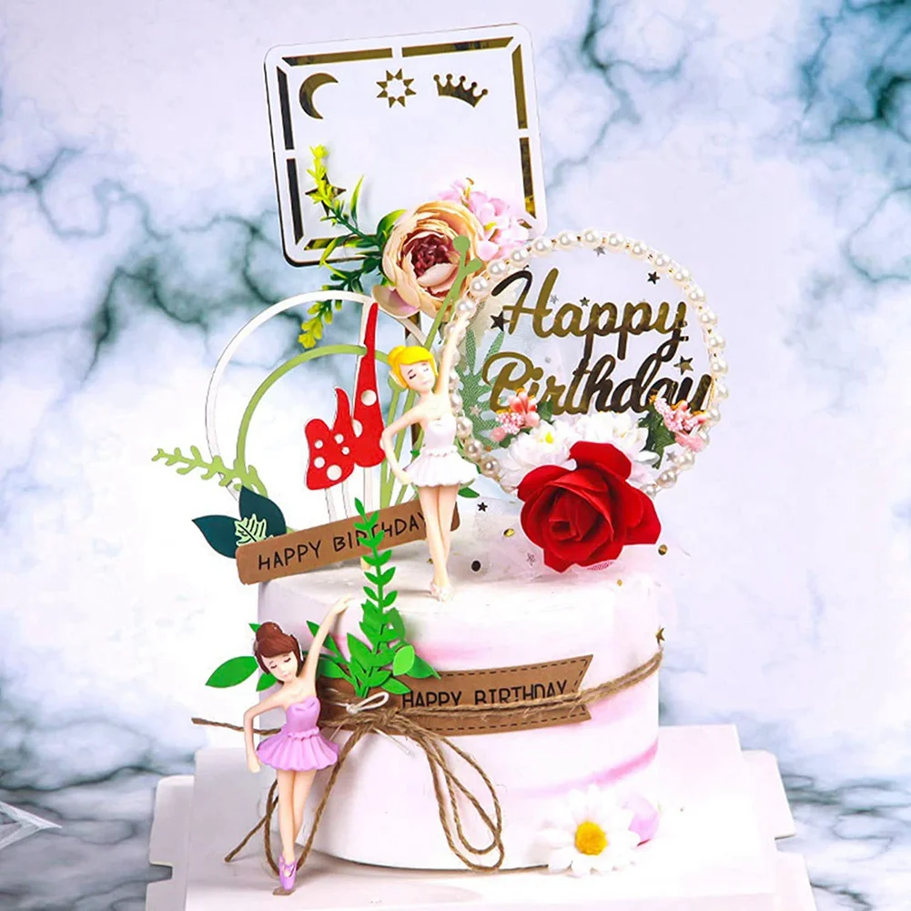 4 шт. миниатюрные фигурки балерины для девочек