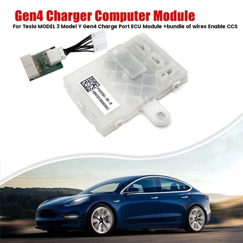 Для Tesla MODEL 3 Model Y Gen4 модуль зарядного порта ECU + комплект проводов, активируемых CCS 1537264-00-B 1537264-30-B 1537264-20-B части