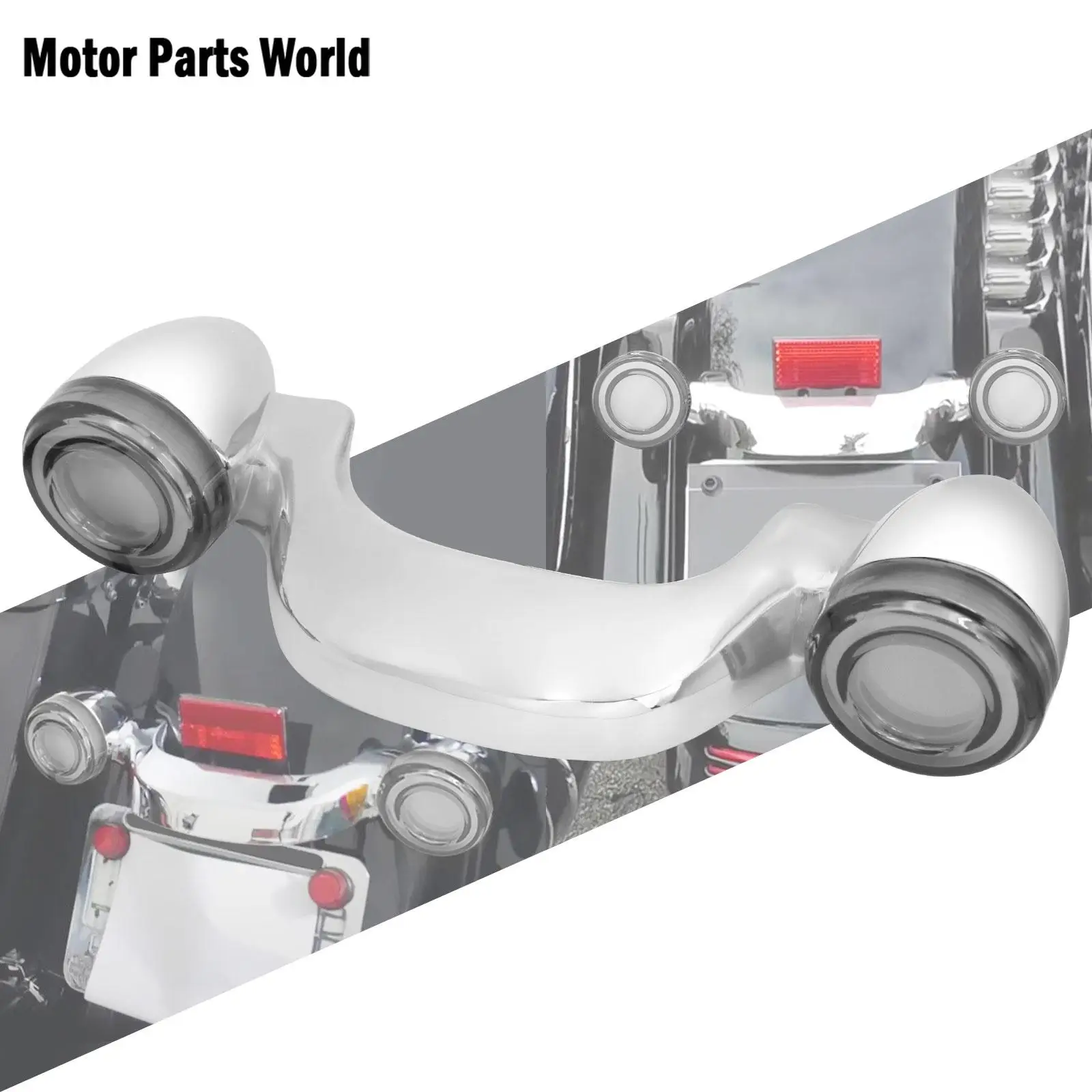 

Светодиодный задний поворотный сигнал для мотоцикла, стоп-сигнал, лампа для номерного знака, хромированная лампа для Harley Touring Street Road Electra Glide 2010-2021
