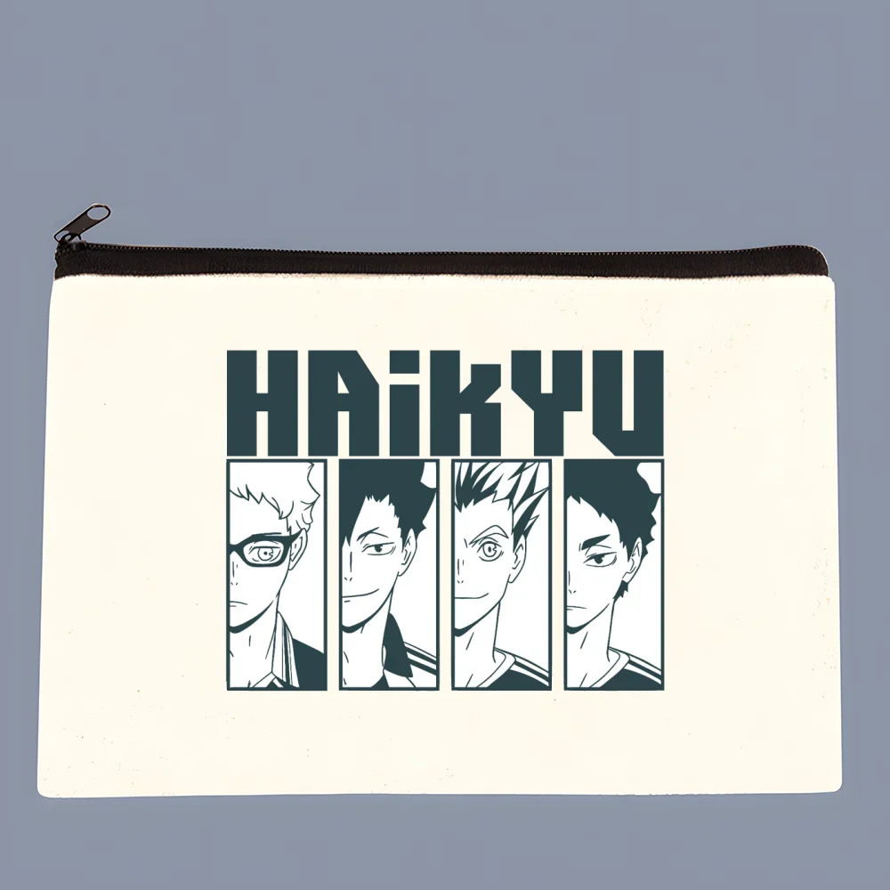 Холщовая Сумка для волейбола с аниме Oya Haikyuu манга Shoyo Kuroo Bokuto сумка-клатч на молнии