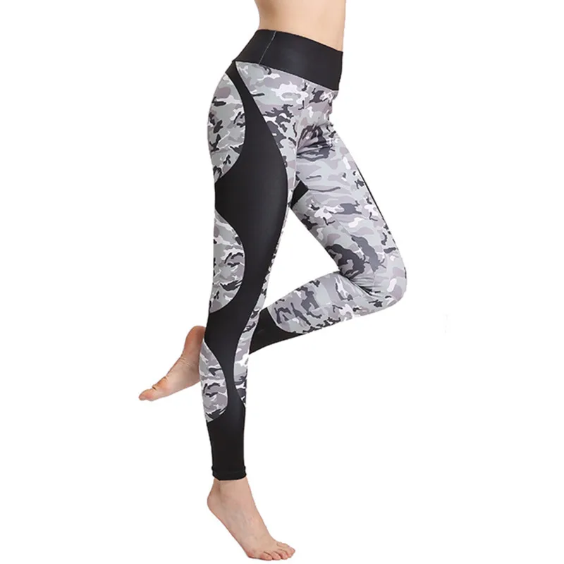 

Camouflage Sport Pants 2022 High Waist Summer Fitness Clothing Slim Yoga Pants for Women Ankle-Length Running Pants U593