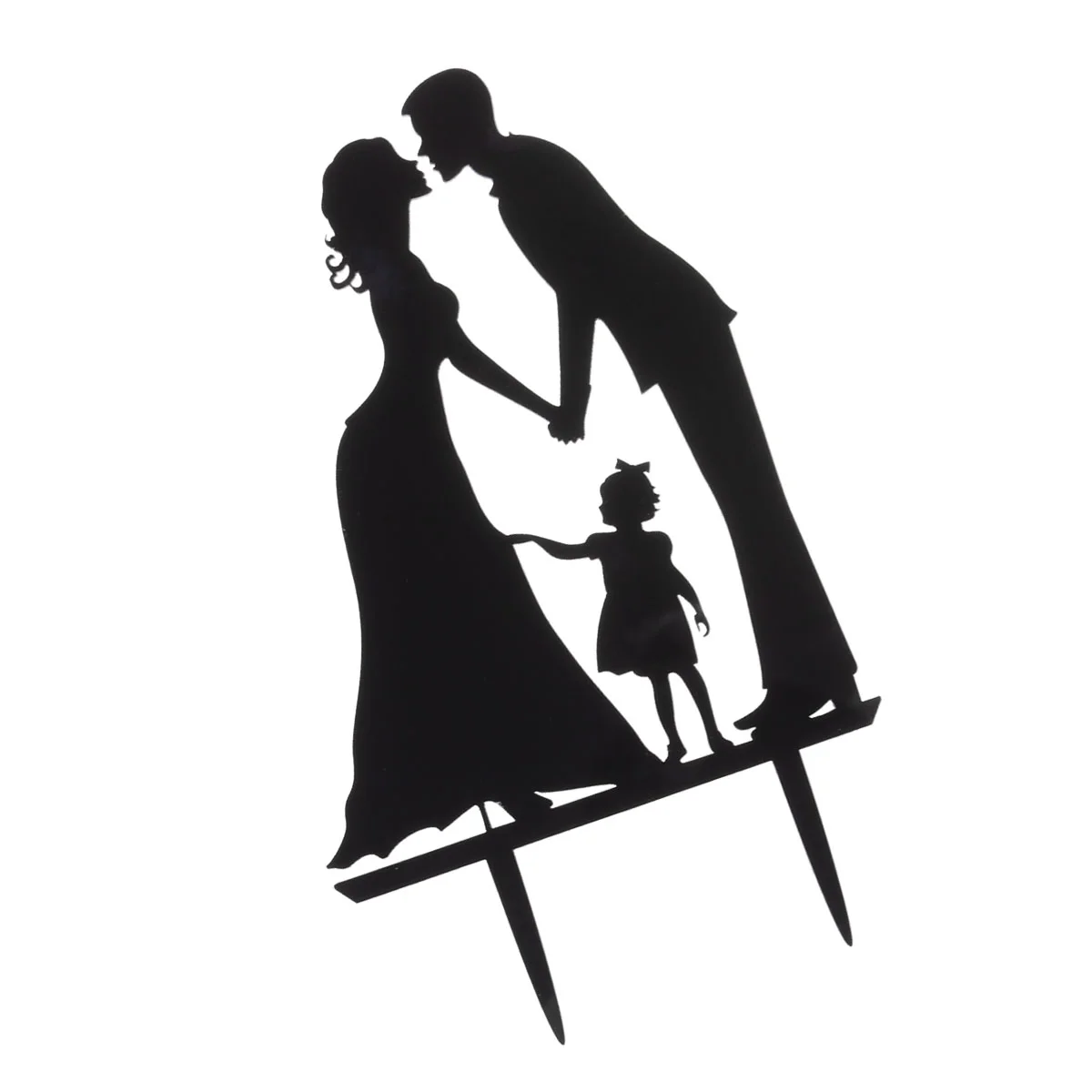 

Bride and Groom Hand in Hand Wedding Couple Silhouette Anniversary