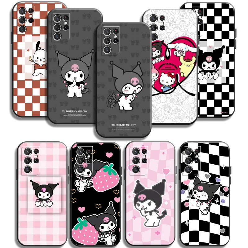 

Hello Kitty Kuromi Phone Cases For Samsung Galaxy A31 A32 A51 A71 A52 A72 4G 5G A11 A21S A20 A22 4G Carcasa Soft TPU Back Cover