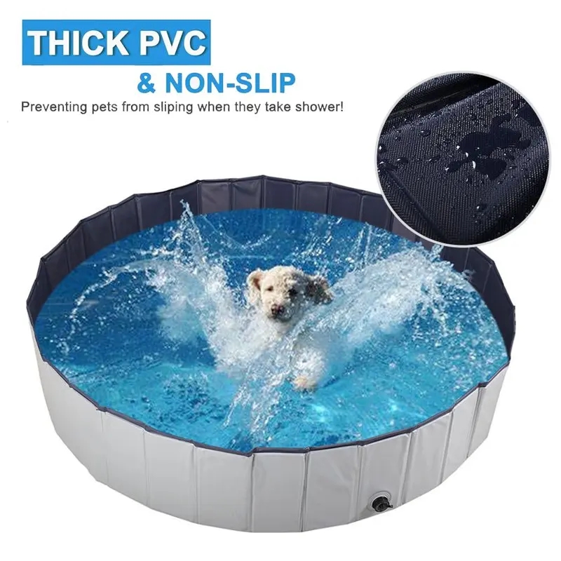 

PVC Pet Swimming Pool for Dogs/Cats, Kids Bath Tube