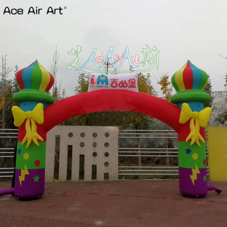 

8mWx5mH Distinctive Inflatable Islam Castle Arch For Outdoor Entertainment Event Party Ace Air Art Manufacture