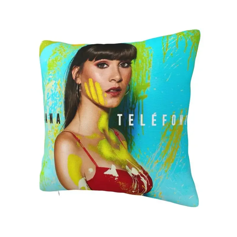 Бархатные милые наволочки для дивана с испанской певицей 40x40 см