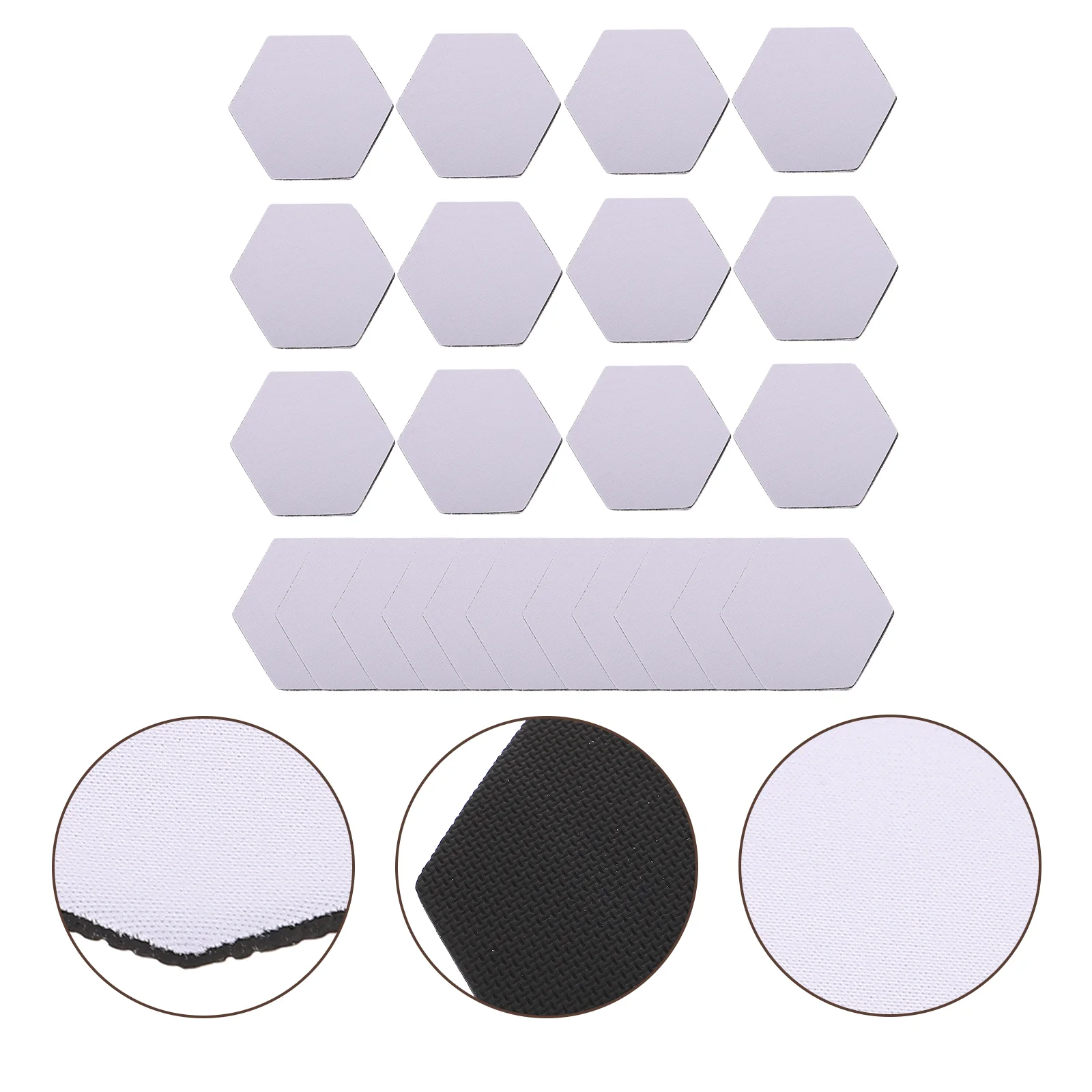 

30Pcs Sublimation Coasters Blanks Sublimation Car Coasters Hexagon Heat Transfer Blank Cup Mat for Drinks, DIY Crafts Supplies,