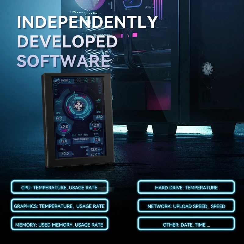 Портативный 3 5-дюймовый ЖК-экран для мониторинга компьютера
