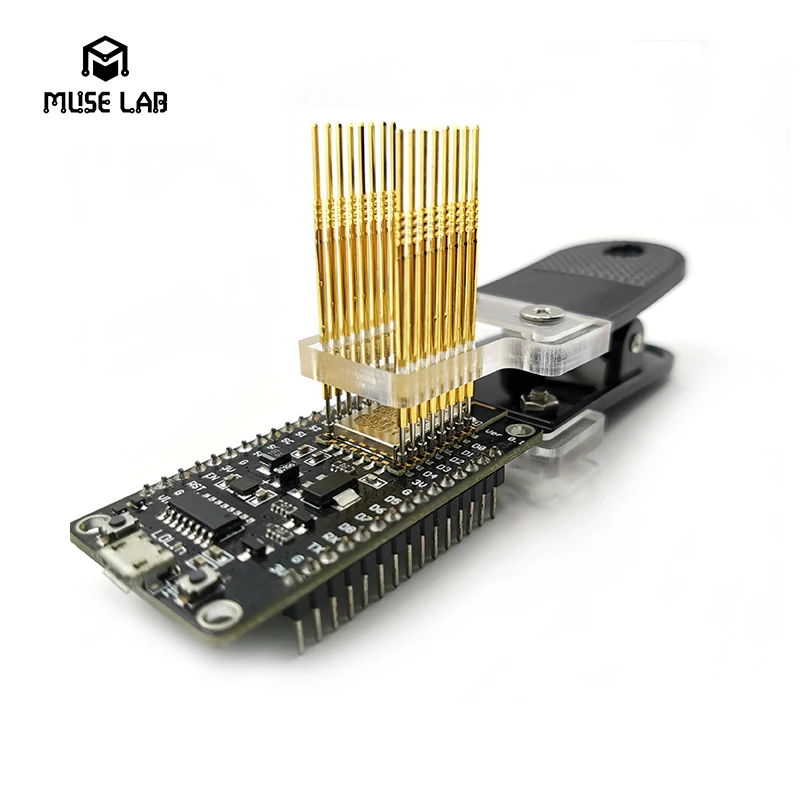 ESP8266 Sonde Clip Werkzeug Программирование загрузки Brennen Fehlersuche Inspektion Leuchte для ESP-07 / 12E 12F