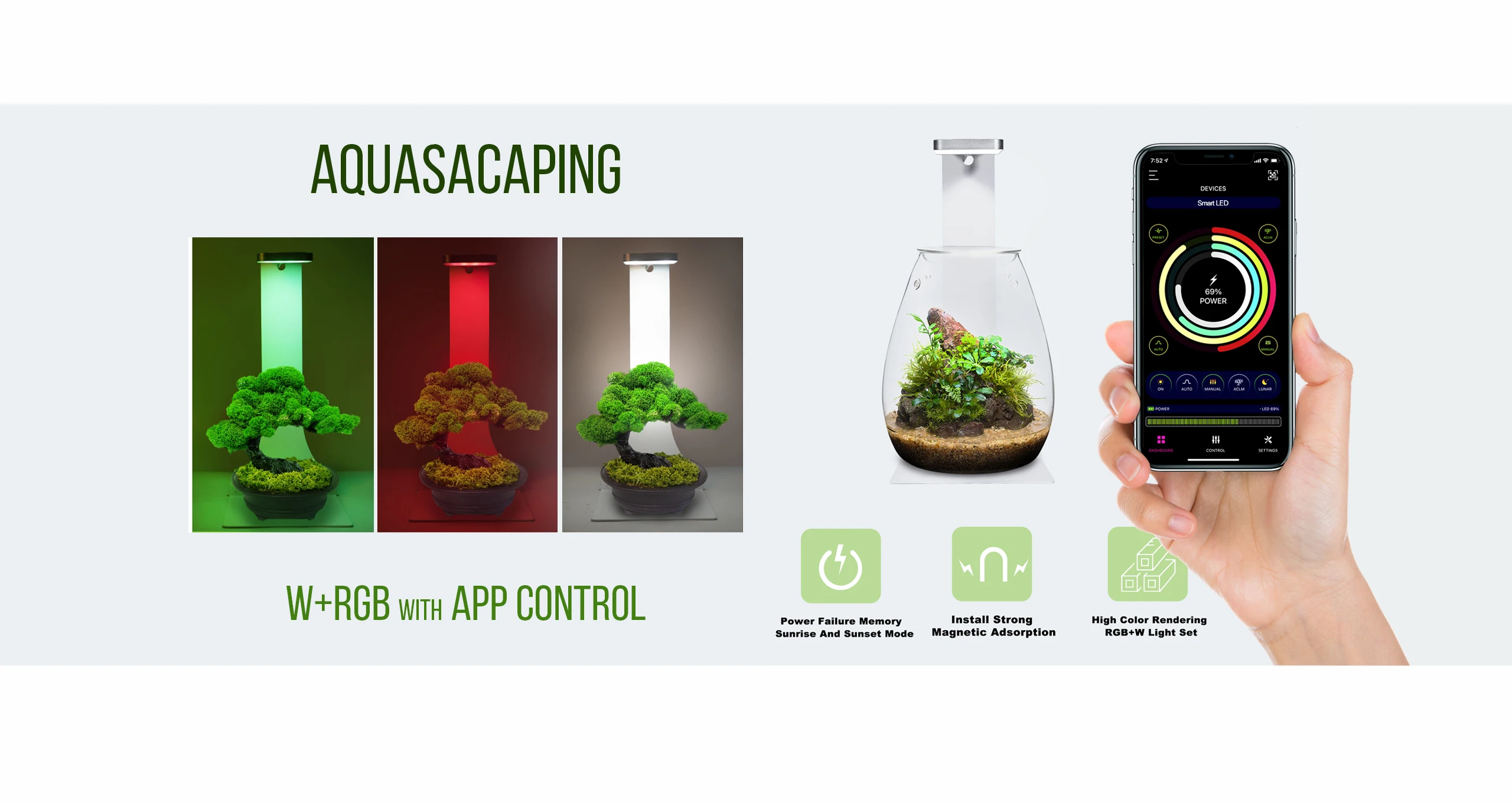 MICMOL USB Аквариумный Магнитный Светильник Для Фотосъемки Высокая Яркость