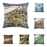 weed zip lock dank pillow case decorative pillows for sofa living room bed double sided cushion covers 5050 pillow cover 6060