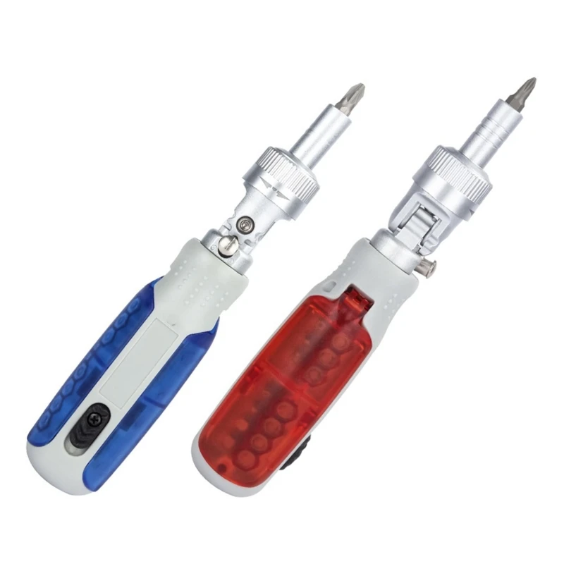 

Professional Magnetic Ratchet Screwdriver Set 15 in 1 Rotation Portable Repair Screwdriver Metal Alloy Forged- Compact