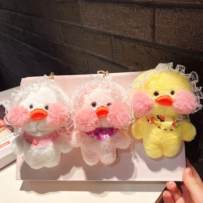 

1 Pcs Cartoon Kawaii Plush Duck Charm Keychain Creative Cute Duck Plush Backpack Charm Fashion Children Girls Birthday Gift