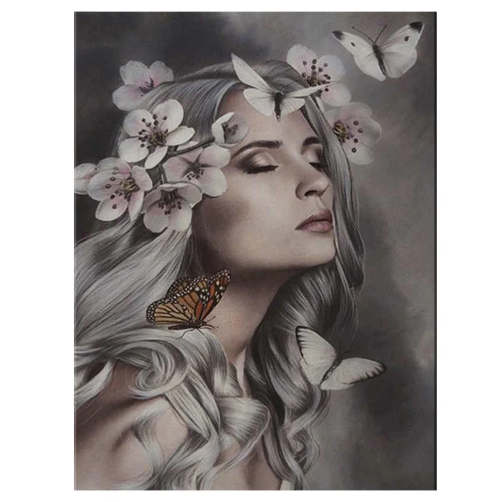 5D Квадратные наборы для алмазной живописи сделай сам бабочки цветы красивая