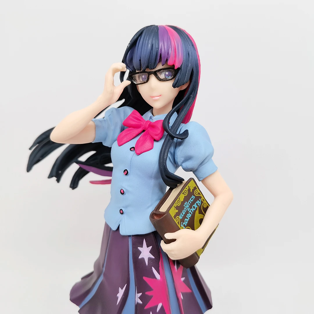 Скидка My Little Pony Bishoujo Статуя Сумеречная Искорка Пинки Пай Флаттершай Аниме Девушка ПВХ Фигурка Коллекция Игрушек Модель Кукла