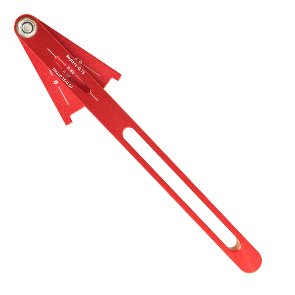 

Bike Chain Wear Stretch Measurement Tool Alloy Bicycle Repair Tool Chain Wear Tear Checker,Red