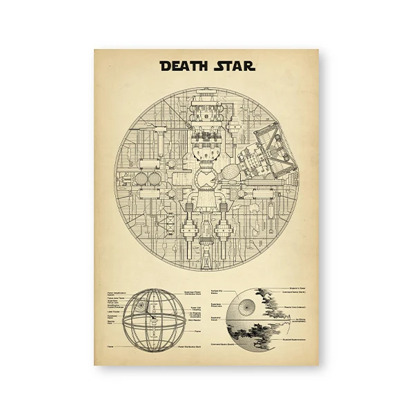 

Картина "Звезда смерти", Disney, классический стиль