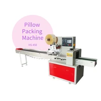 hs 450 automatic pillow packing machine packaging machine bread food packing machine pillow packing