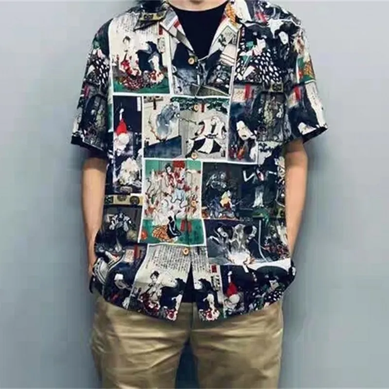 

Новое поступление, гавайская рубашка с коротким рукавом для мужчин и женщин