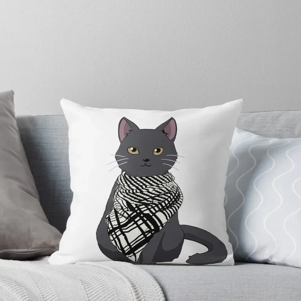 Арабский кот в Кеффихе Каффие Декоративная подушка Наволочка Рождественские