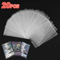 20pcs card protector sleeves board game tarot case poker cards transparent protective case clear card dustproof pvc cover