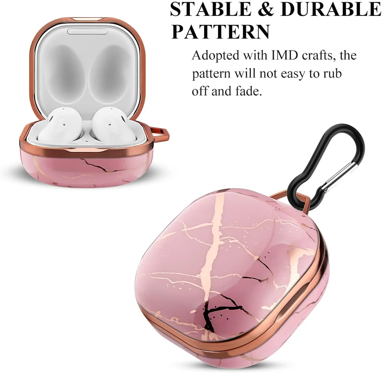 

Новый чехол для galaxy buds2 Pro, гладкий мраморный Жесткий Чехол, Противоударная защита для galaxy buds live/buds pro/buds 2, чехол для наушников