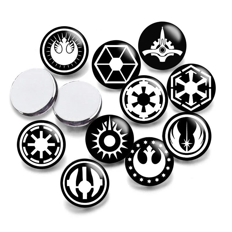 

Disney Star Wars Round Photo Glass Cabochon 12mm/20mm/25mm Demo Flat Back Making Findings S1391