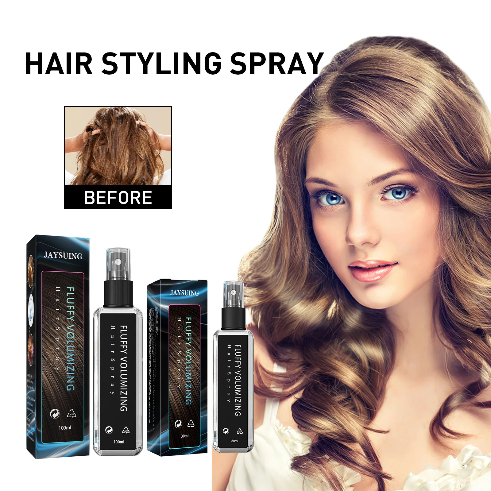 

Hair Fiber Hold Spray For Salon Glee Ice Hair Thickener Spray Hair Voluming Spray Fluffy Hair Styling Spray Curly Hair For Women