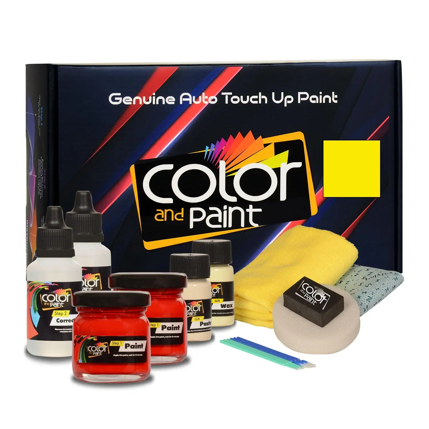 

Color and Paint compatible with Ford America Automotive Touch Up Paint - INSPIRATION YELLOW - C5 - Pro Care