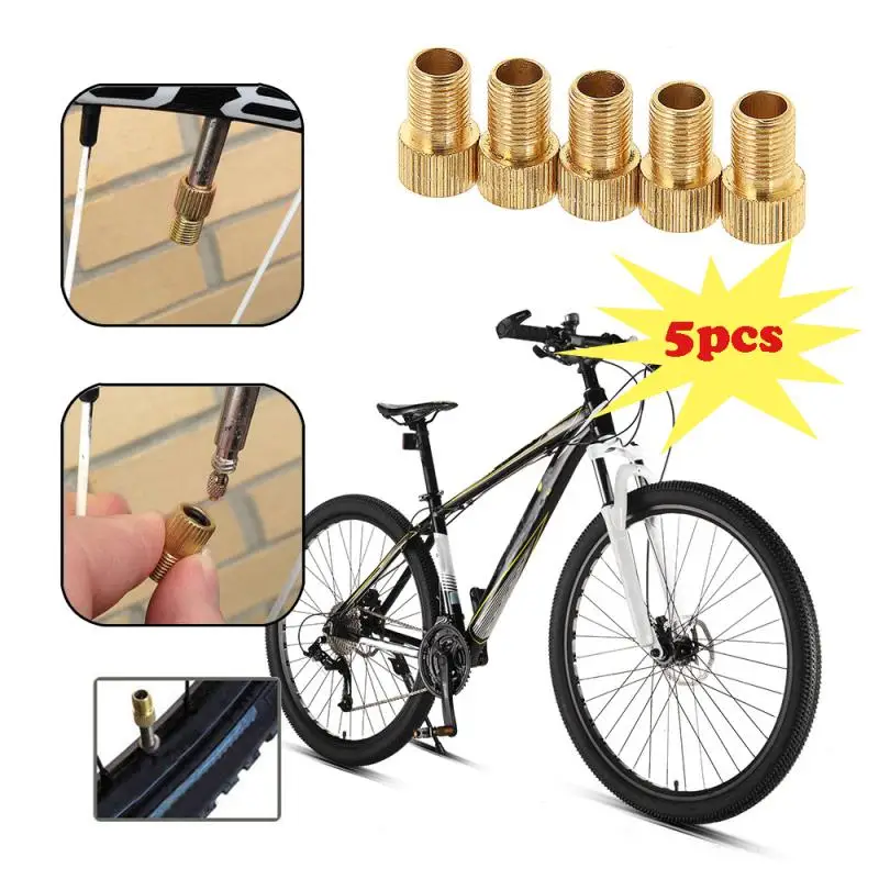 

2/3/4PCS Metal Bicycle Punp Tube Air Compressor Portable Wheel Tire Transfer Valve Practicality Presta To Schrader