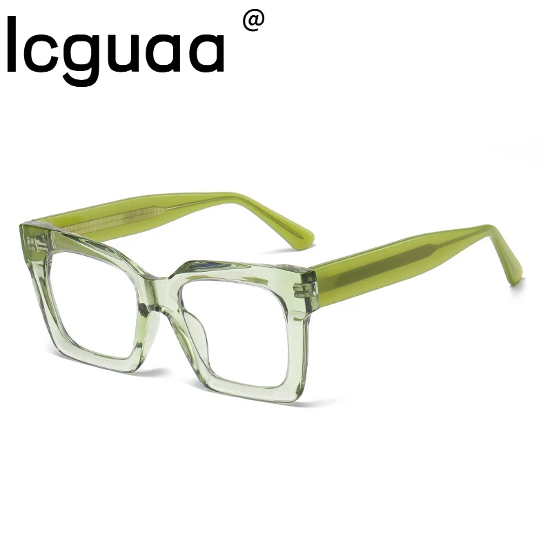 

Desinger ацетатная квадратная оптическая оправа для женщин TR90 Черепаховые прозрачные очки большого размера оправа для очков по рецепту для жен...
