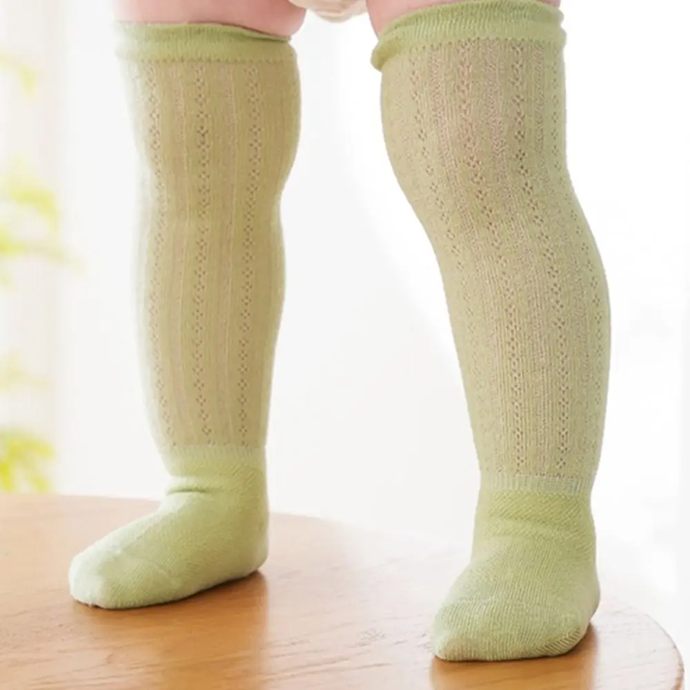 

Cotton Comfortable Solid Color Kids Hosiery Knee High Socks Children Girls Long Socks Korean Style Mesh Stockings