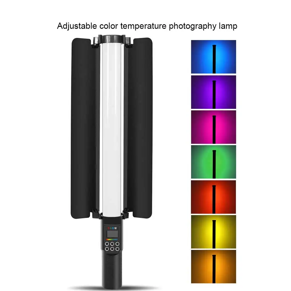 

RGB Camera Video Fill Light Portable Handheld Tube Lamp Selfie Lighting Tool