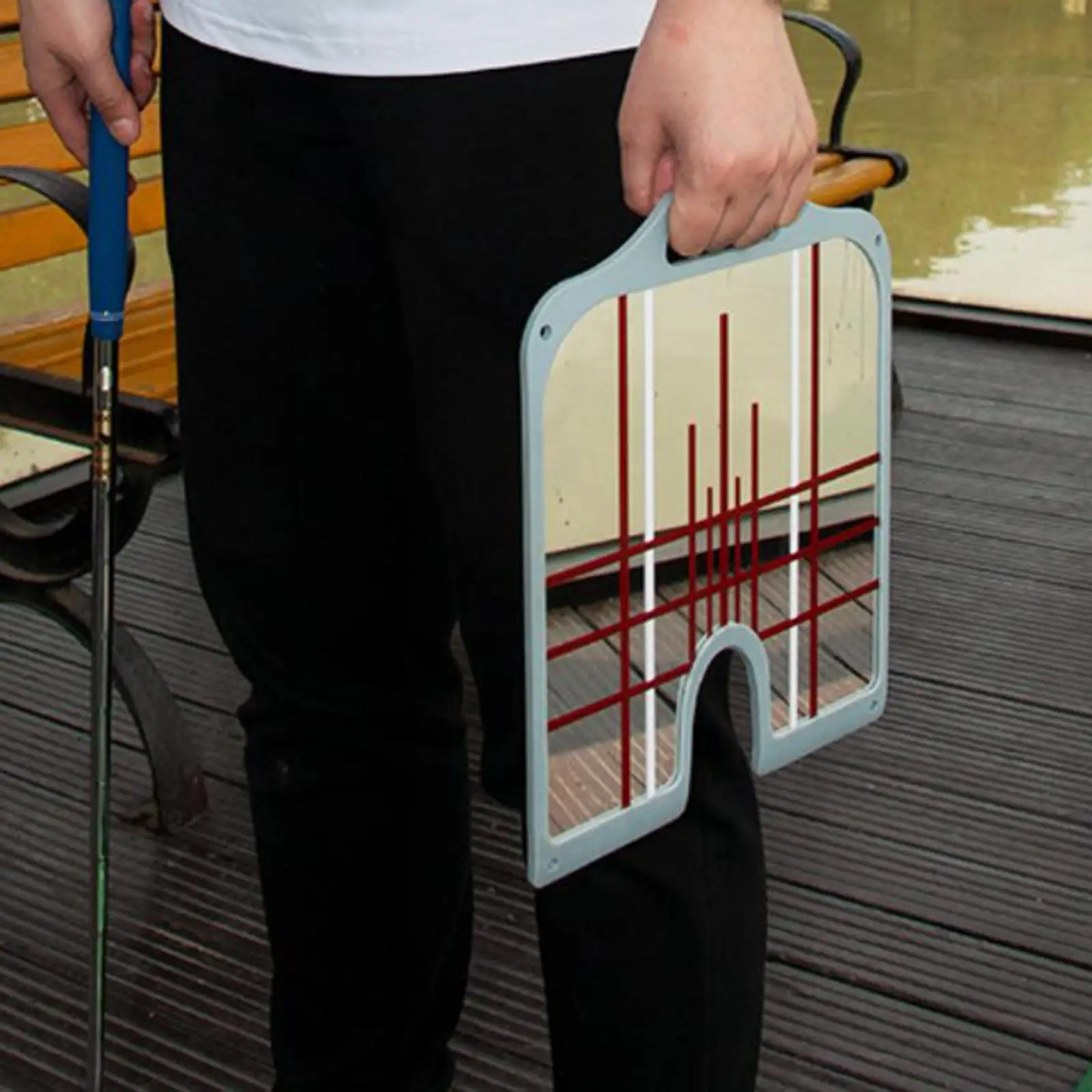 

Golf Putting Mirror Swing Trainer Golf Putter Line Indoor Outdoor Home