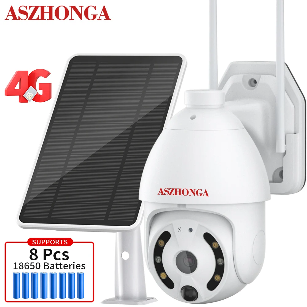 Беспроводная уличная камера видеонаблюдения на солнечной батарее 1080P |