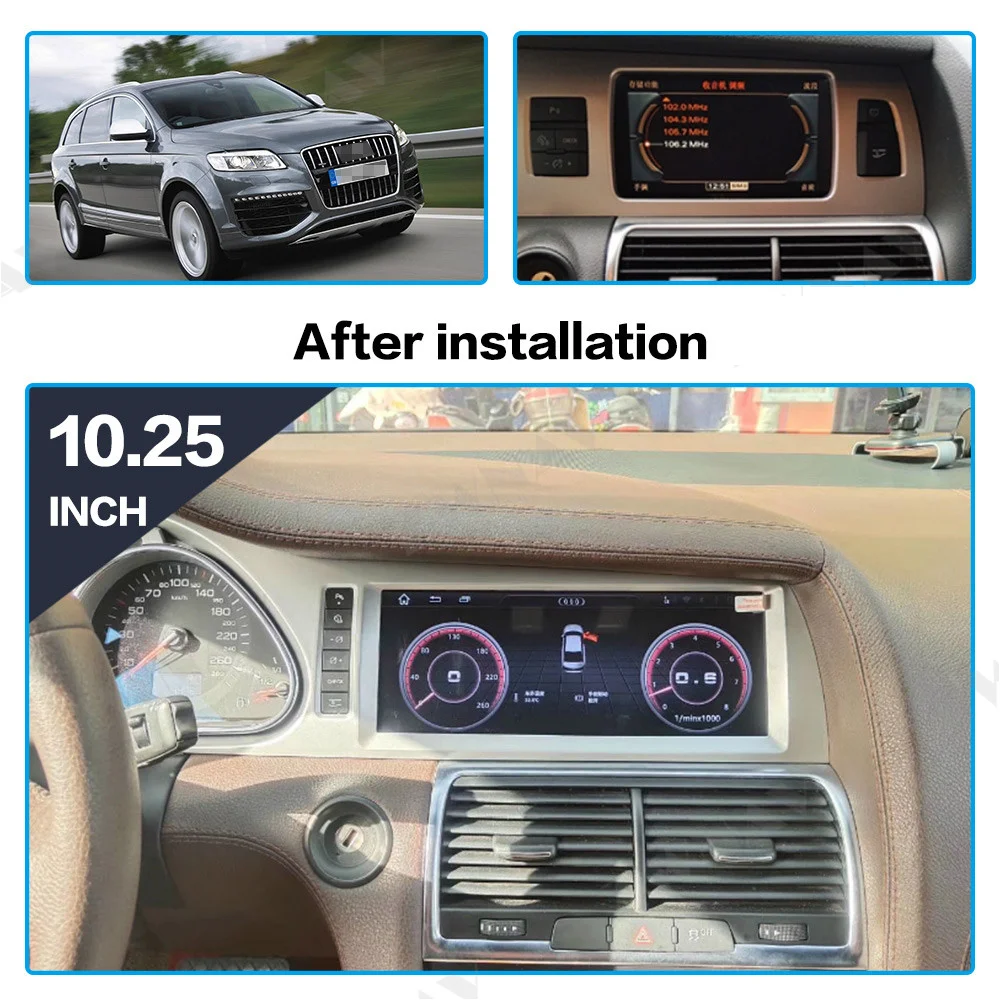 

Автомагнитола для Audi Q7 2006-2015, видеоплееры с экраном, Bluetooth, 2 Din, Android, стереоприемник, Автомобильный мультимедийный GPS-навигатор
