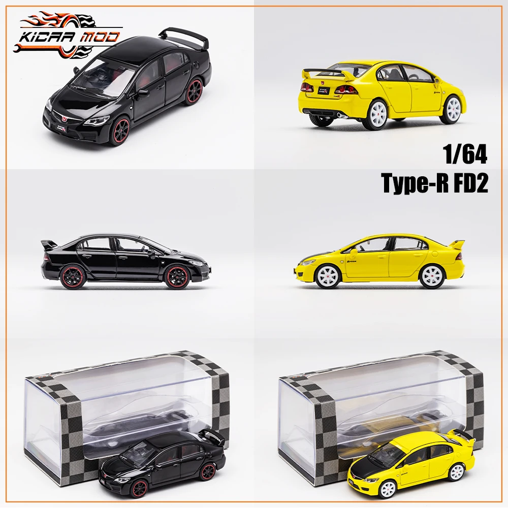 Civic Type R FD2 Масштаб 1/64 Литая Под Давлением Модель Винтажный Автомобиль JDM